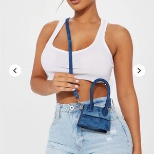 Fashion Nova Denim Mini Bag